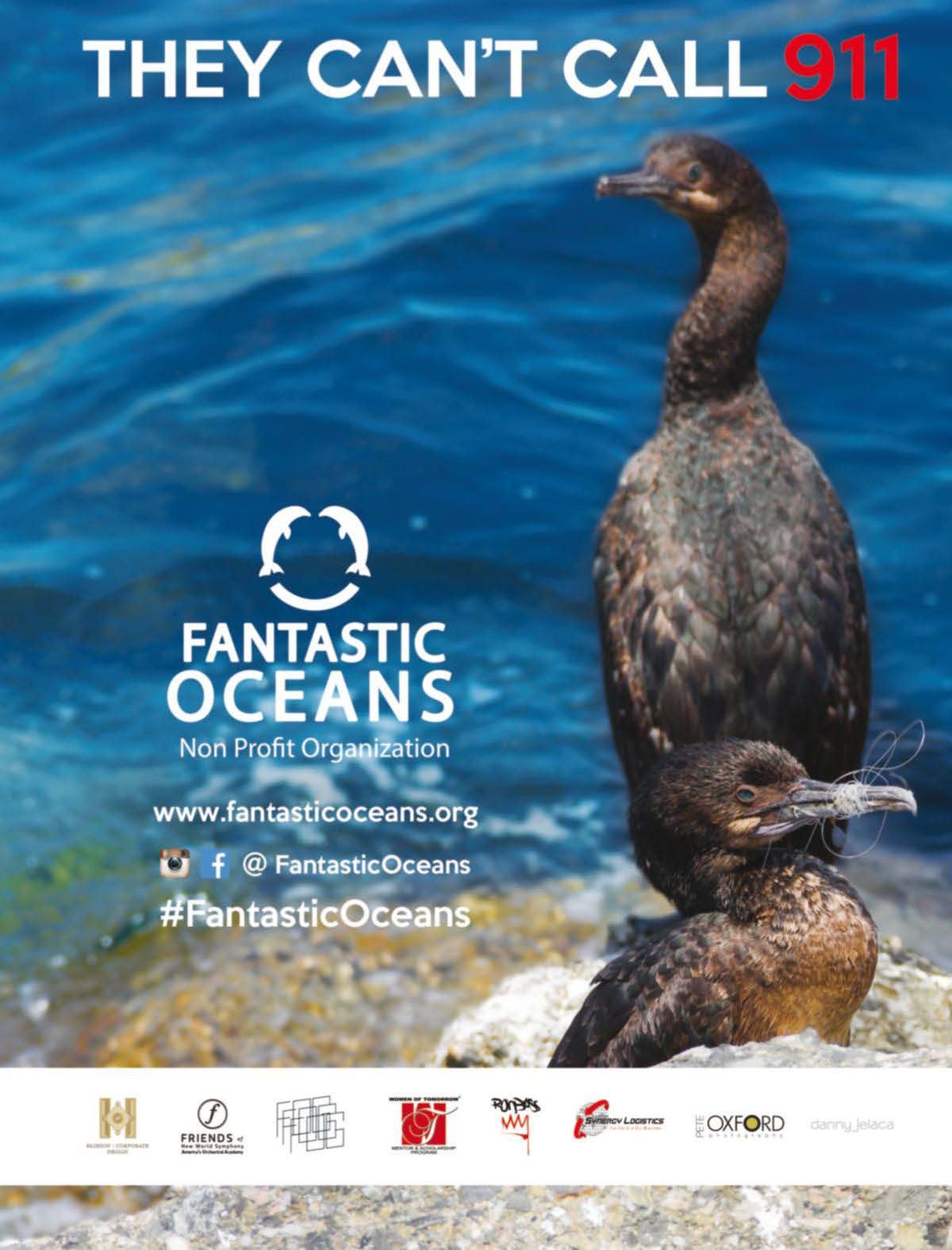 Fantastic Oceans 'They Can't Call 911' campaign ad in Fortune magazine